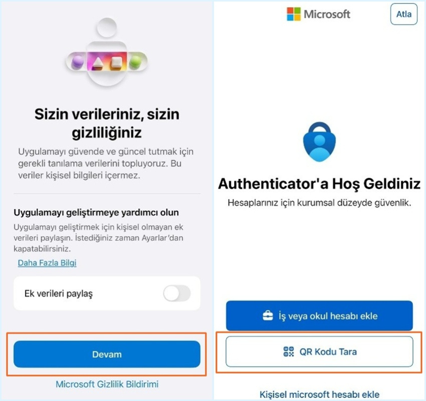 Authenticator mobile cihaz