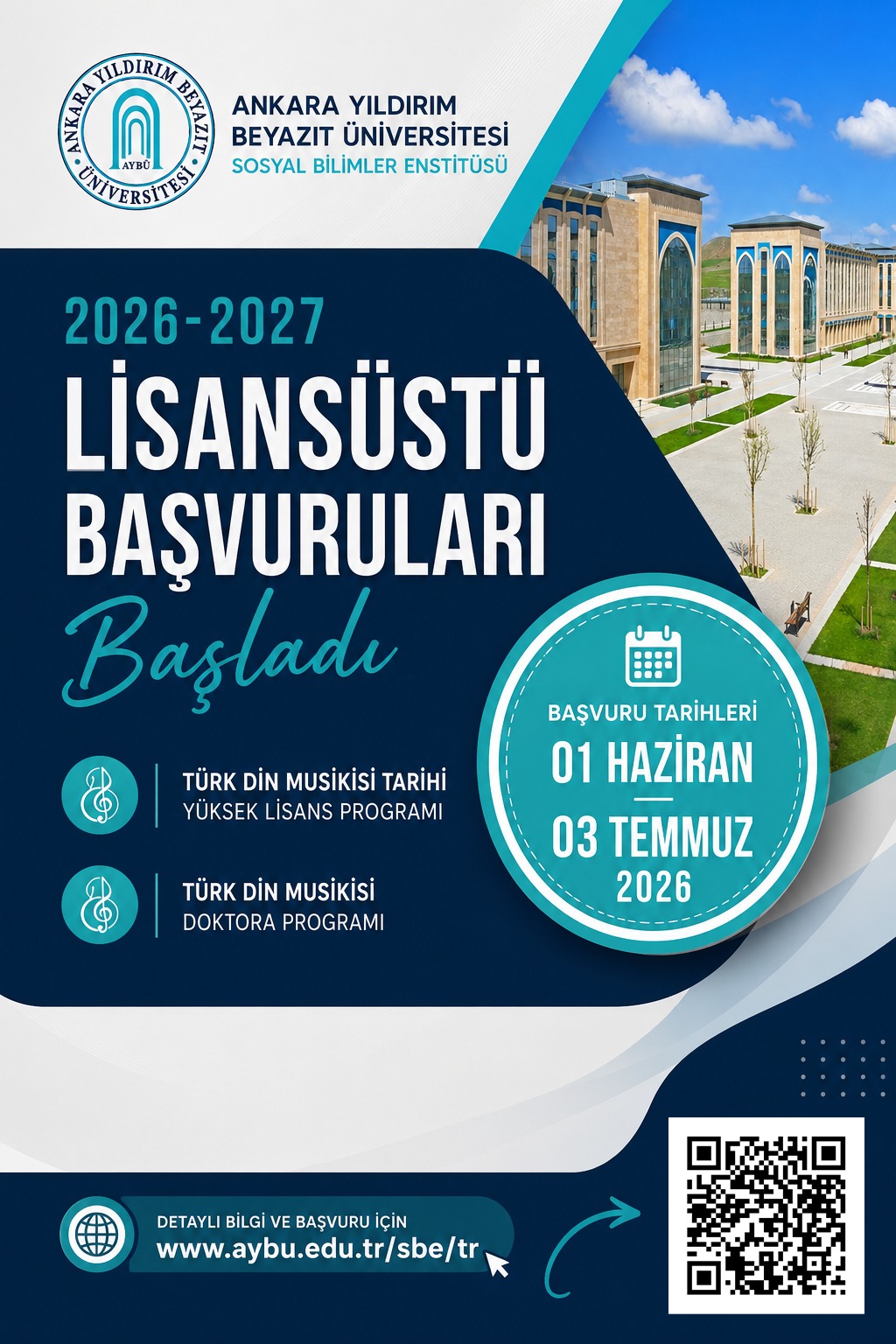Lisansüstü Programlara Başvuru İçin Bilgilendirme Afiş
