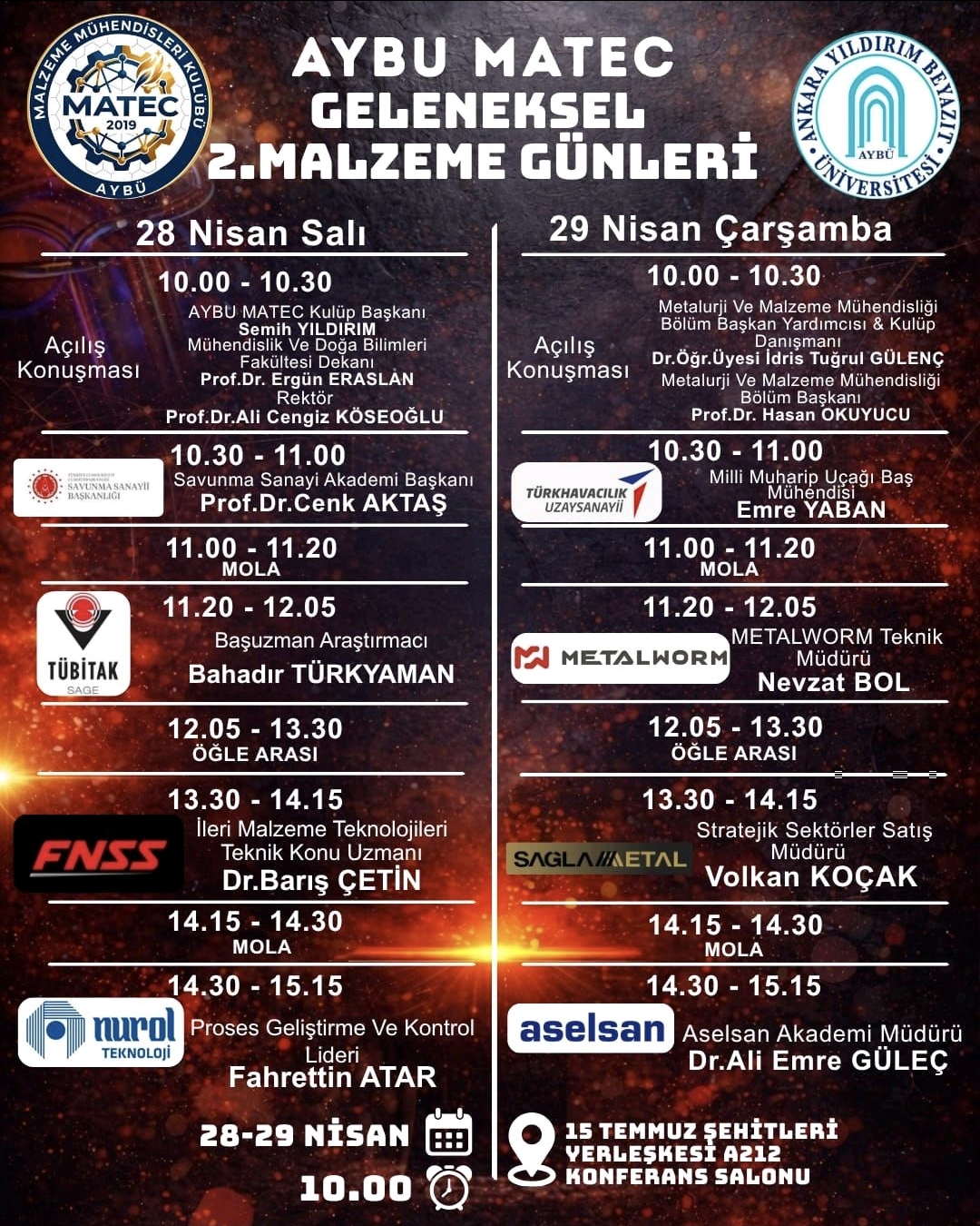 AYBÜ MATEC Malzeme Günleri '26