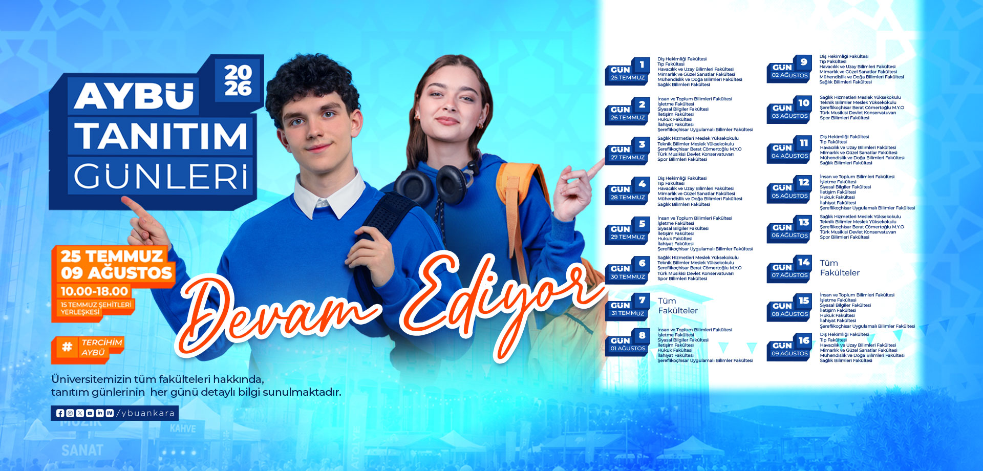 AYBÜ Tanıtım Günleri 2026