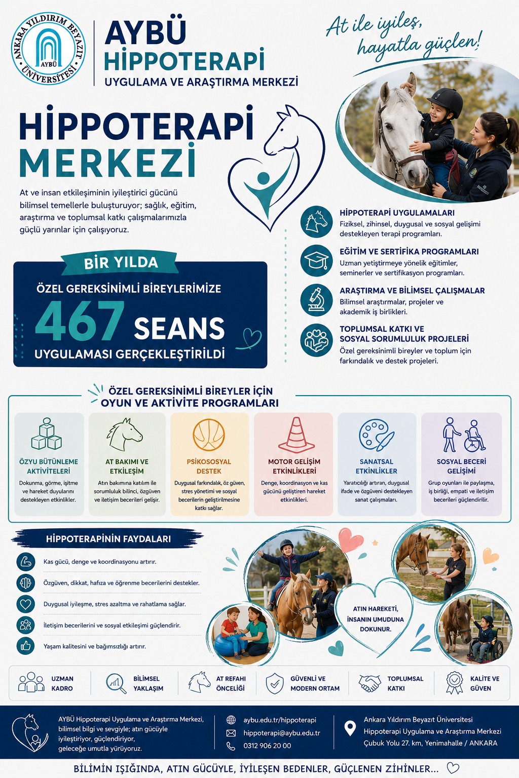 hippoterapi merkezini anlatan afiş