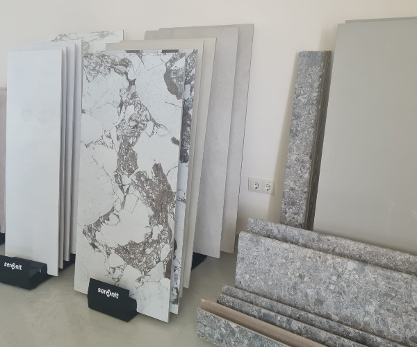 Ceramic tile samples