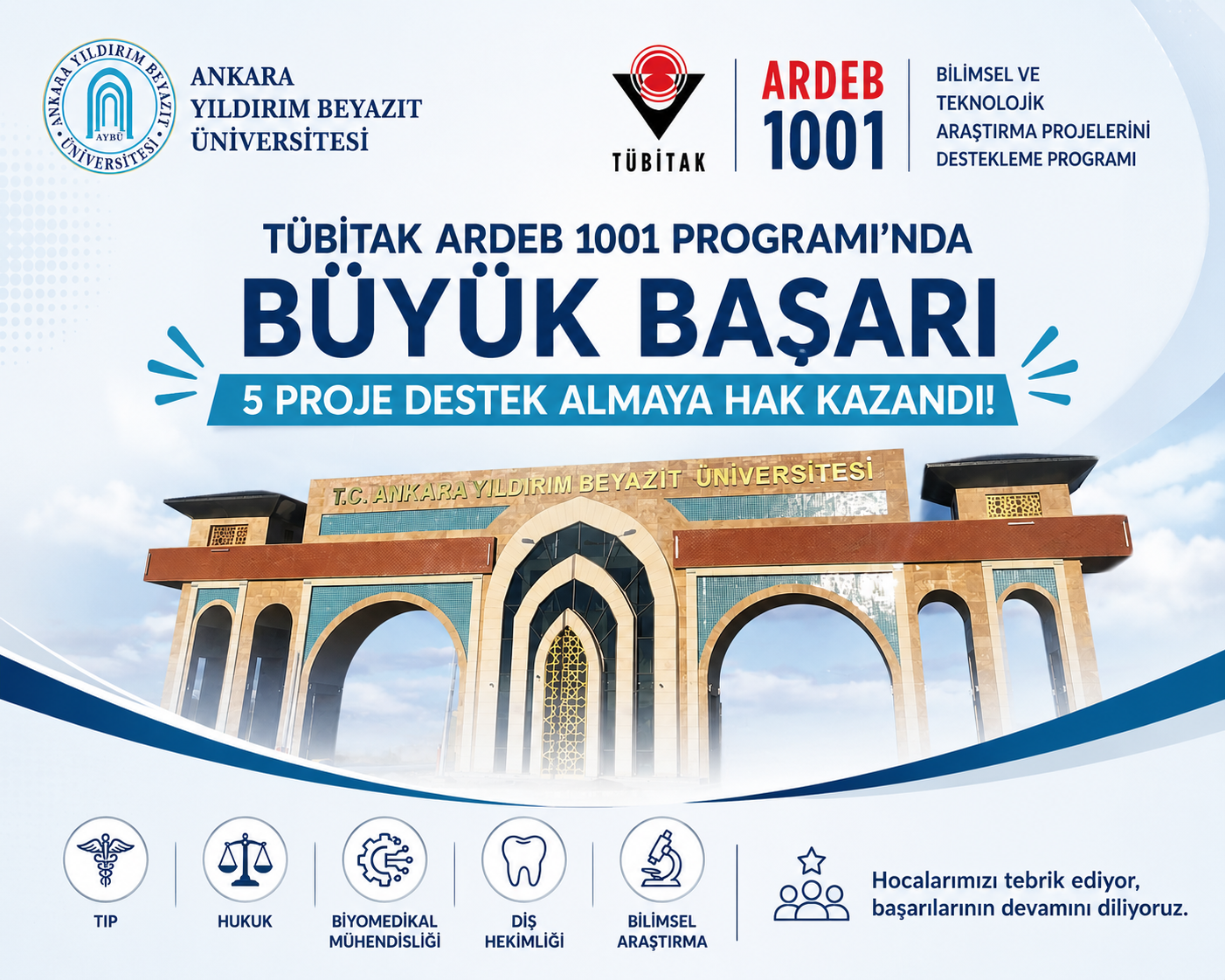 AYBÜDEN TÜBİTAK 1001 BAŞARISI