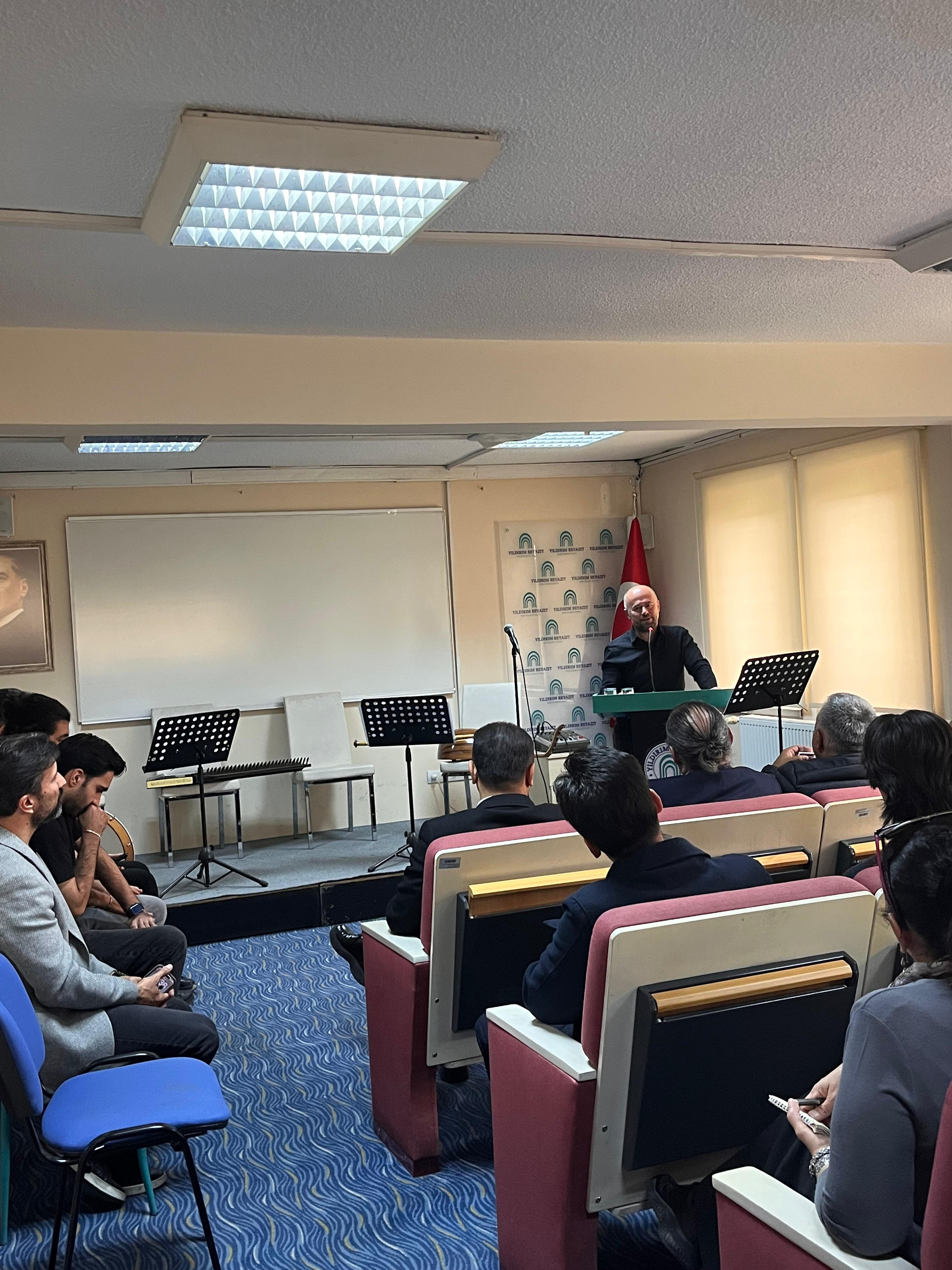 Konservatuvarımız Tarafından 14 Ekim 2026 Tarihinde "Varoluşun Melodisi Müziğin Felsefesi" Söyleşi ve Dinleti Programı Düzenlenmiştir.