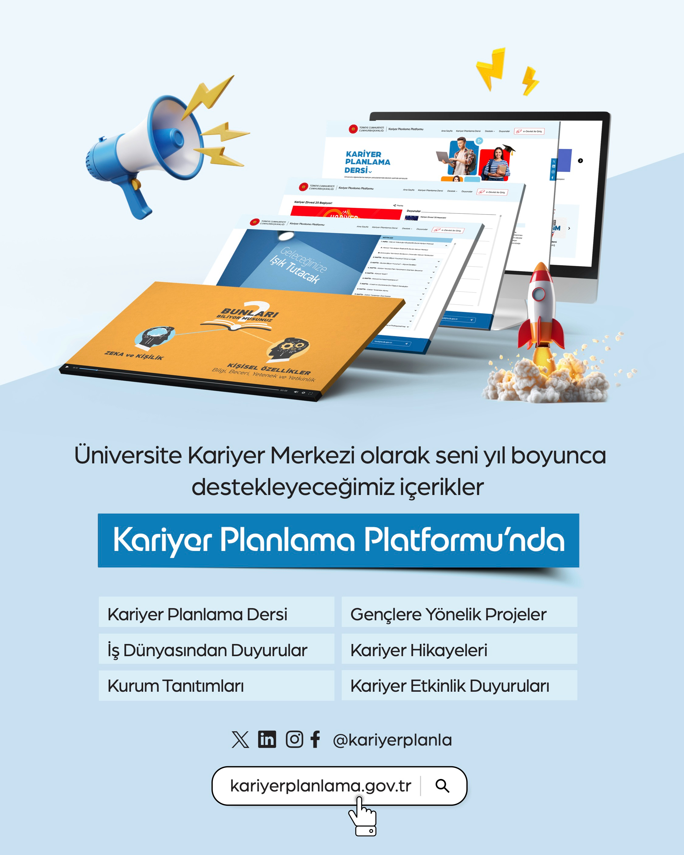 Kariyer yolculuğuna ışık tutacak Kariyer Planlama Platformu erişime açıldı!