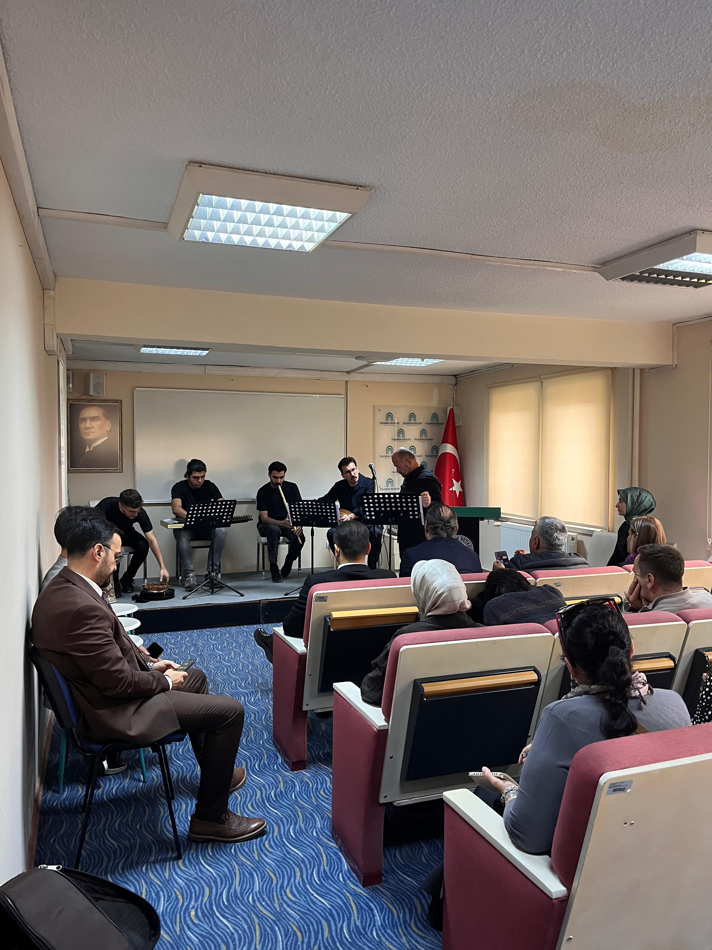 Konservatuvarımız Tarafından 14 Ekim 2026 Tarihinde "Varoluşun Melodisi Müziğin Felsefesi" Söyleşi ve Dinleti Programı Düzenlenmiştir.