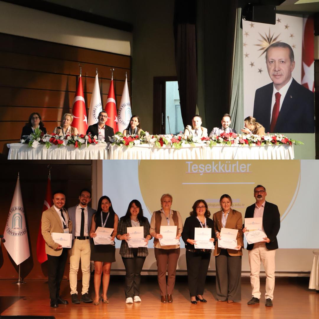 Görselde, panelde yer alan akademisyenlerin toplu fotoğrafı bulunmaktadır.