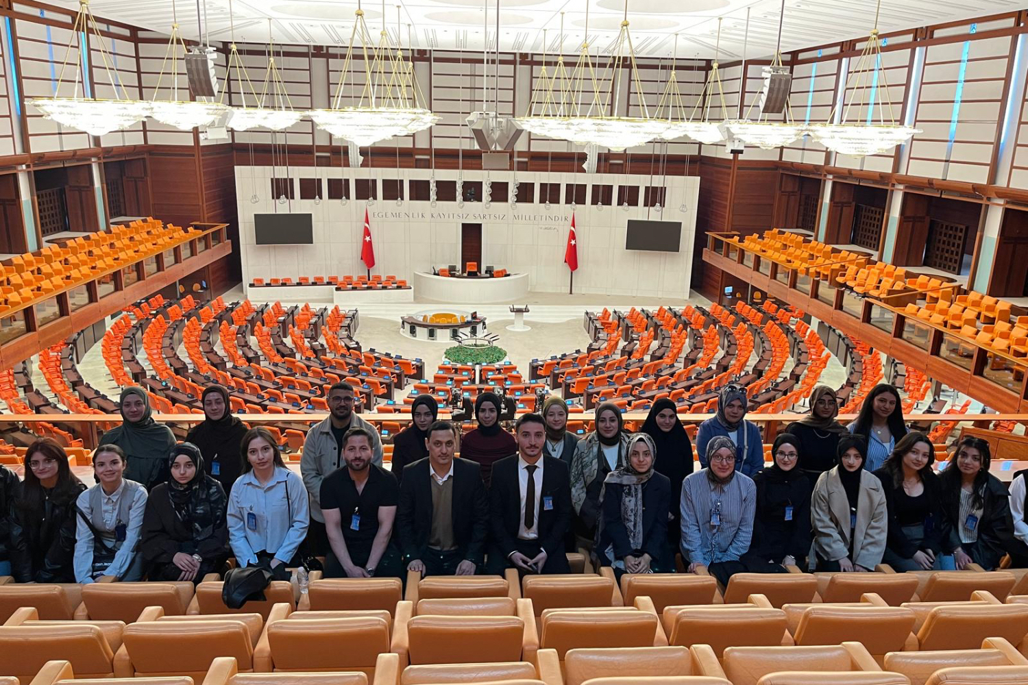 Group photo in the TBMM General Assembly Hall.