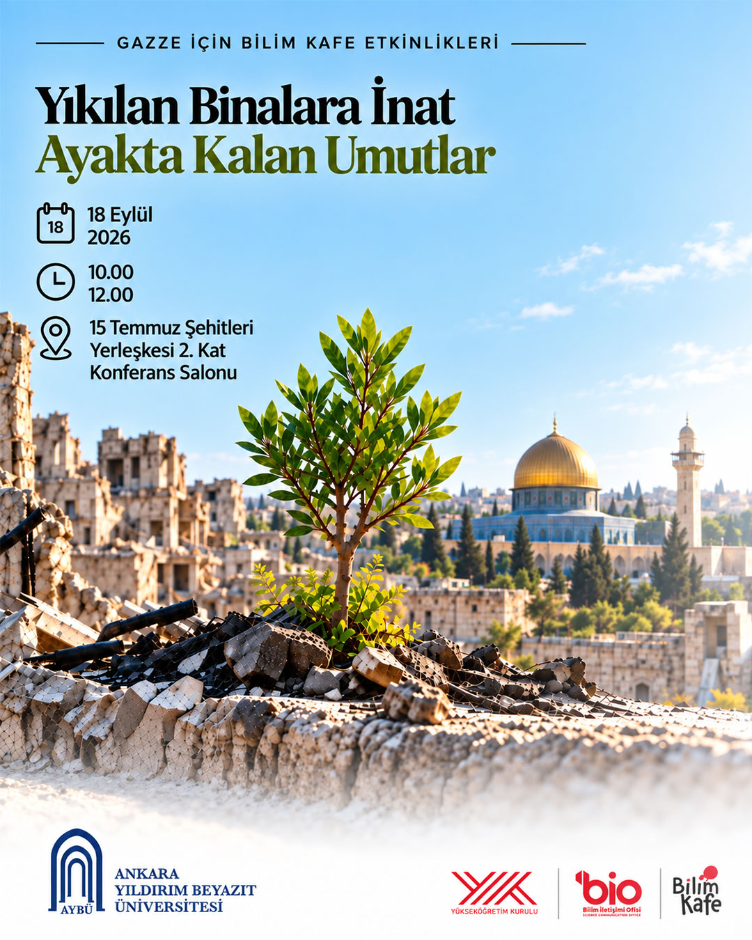 gazze için bilim kafe etkinlikleri 