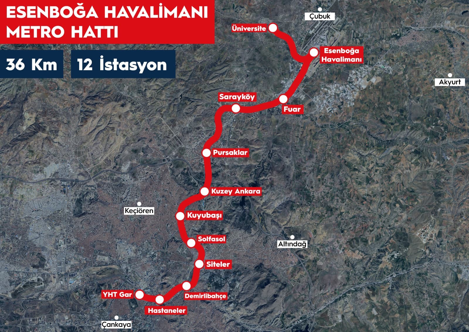 Esenboğa Havalimanı Metro Hattı Projesi