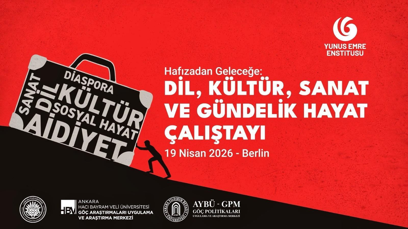 Berlin'de düzenlenen çalıştayın afişi