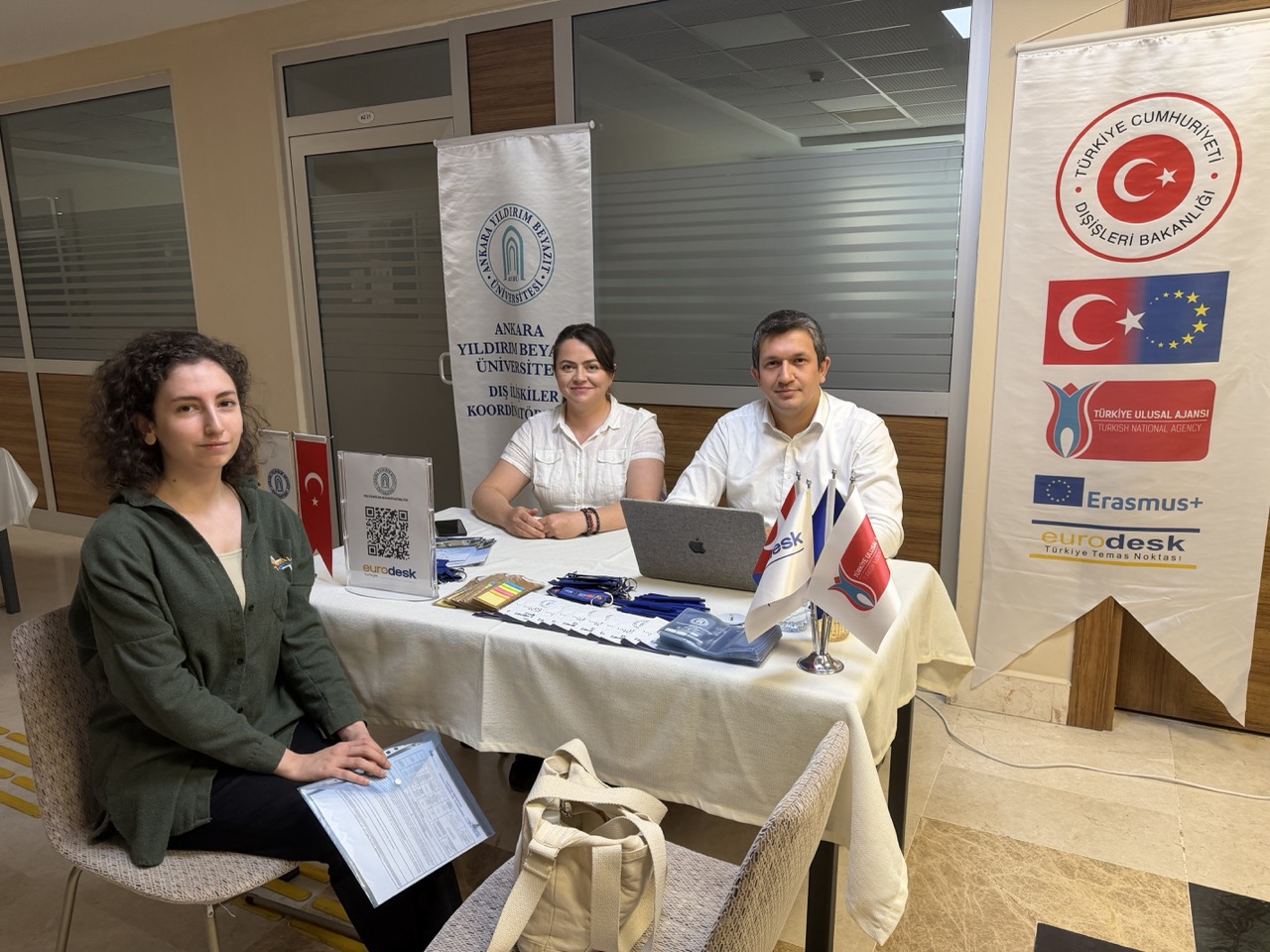 Tanıtım günleri standımızdan bir görseldir. 