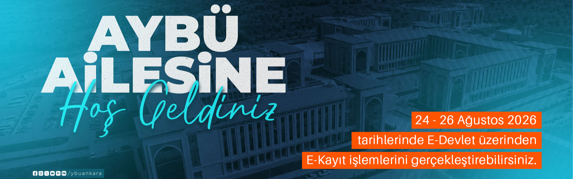 AYBÜ ailesine hoş geldiniz