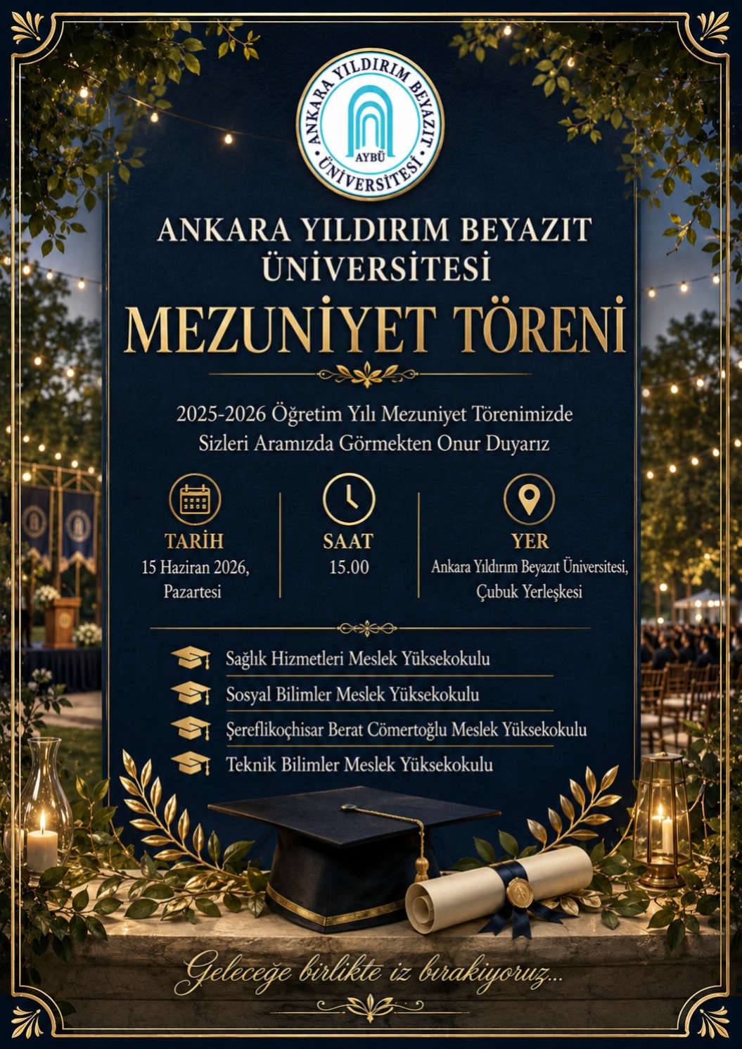 2025–2026 Eğitim-Öğretim Yılı Mezuniyet Töreni Daveti