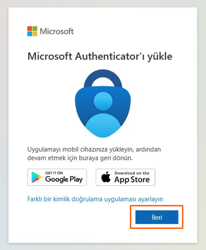 Authenticator kurulum