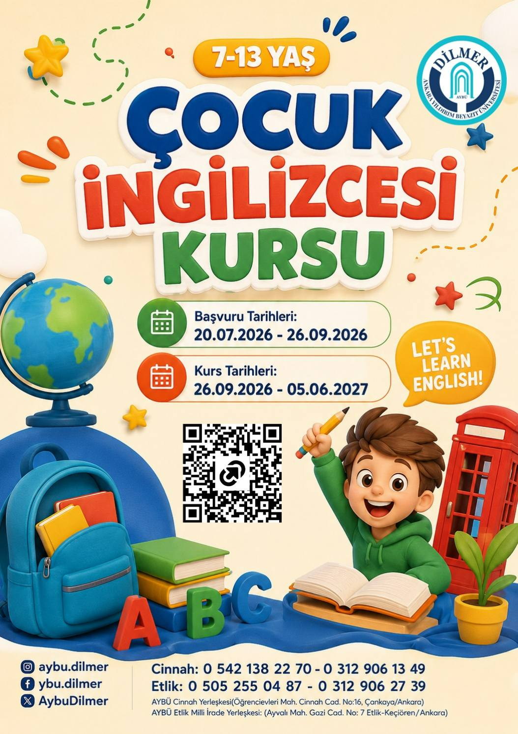 çocuk ingilizce kursu