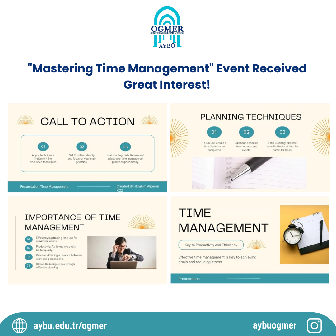 "Mastering Time Management" Event Received Great Interest!