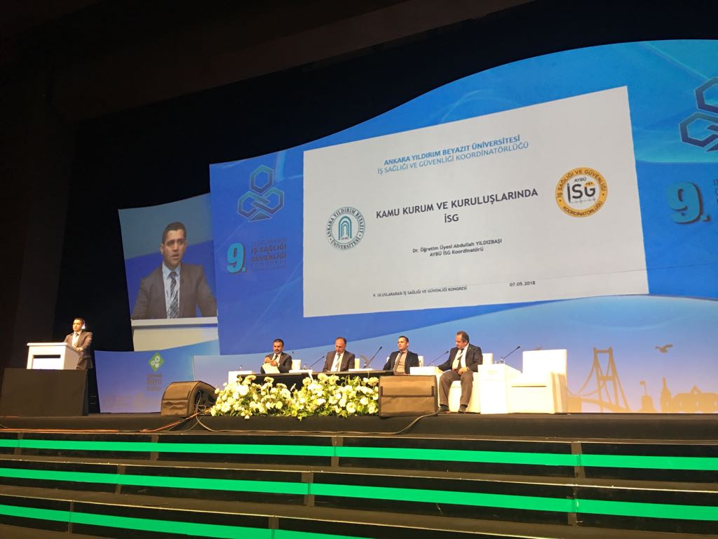 Üniversitemiz 9. Uluslararası İş Sağlığı ve Güvenliği Kongresinde Temsil Edildi
