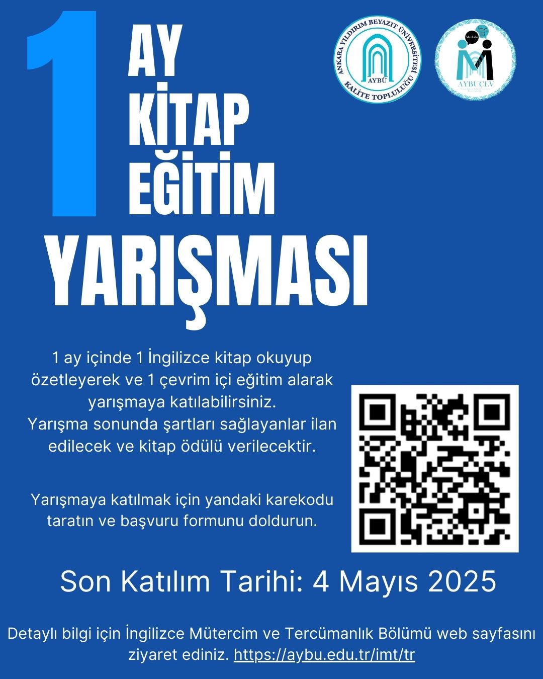 1 Ay, 1 Kitap, 1 Eğitim Yarışması