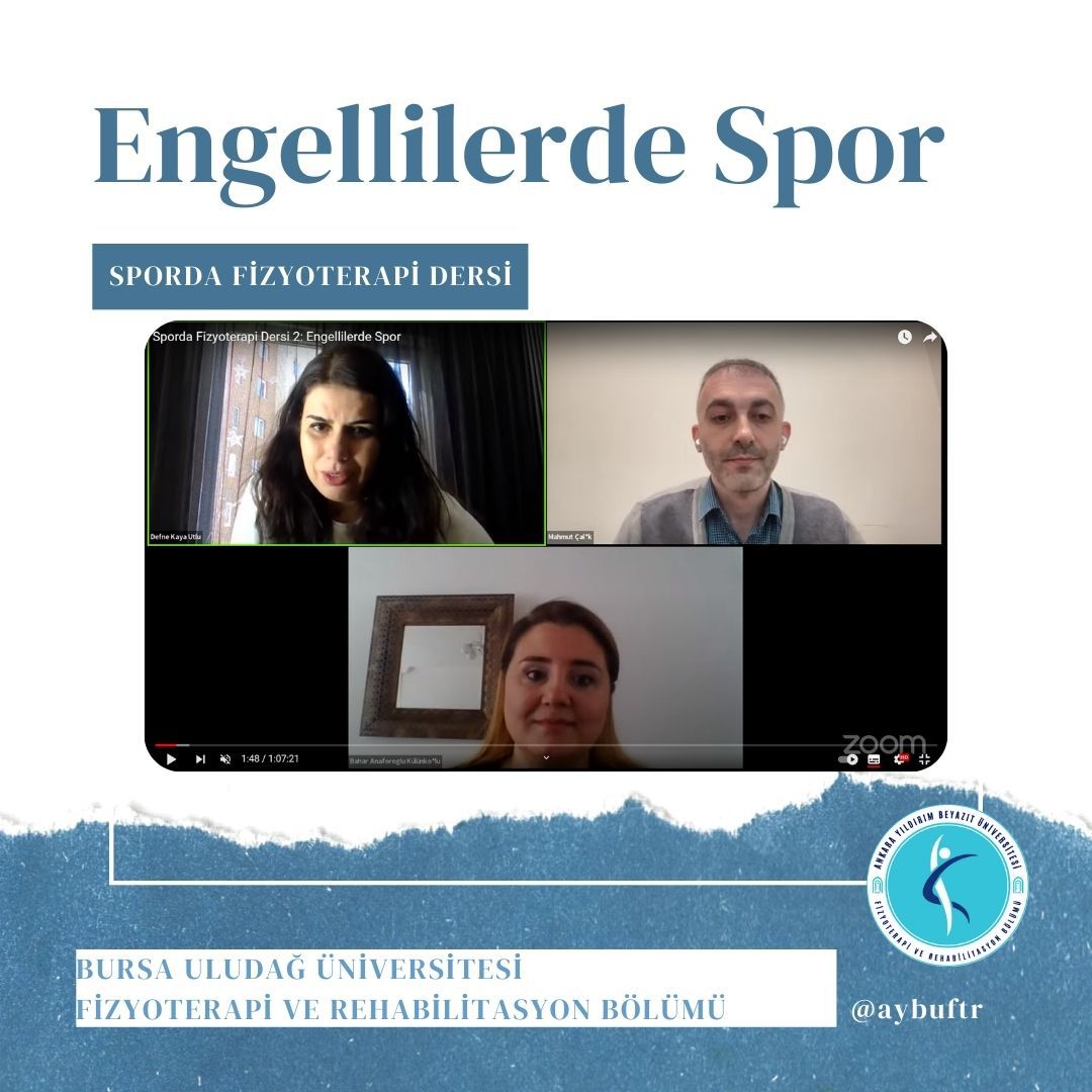 Fizyoterapi ve Rehabilitasyon bölümünün YouTube canlı yayınına Bölüm Başkanımız Doç. Dr. Bahar Külünkoğlu konuk olmuştur.