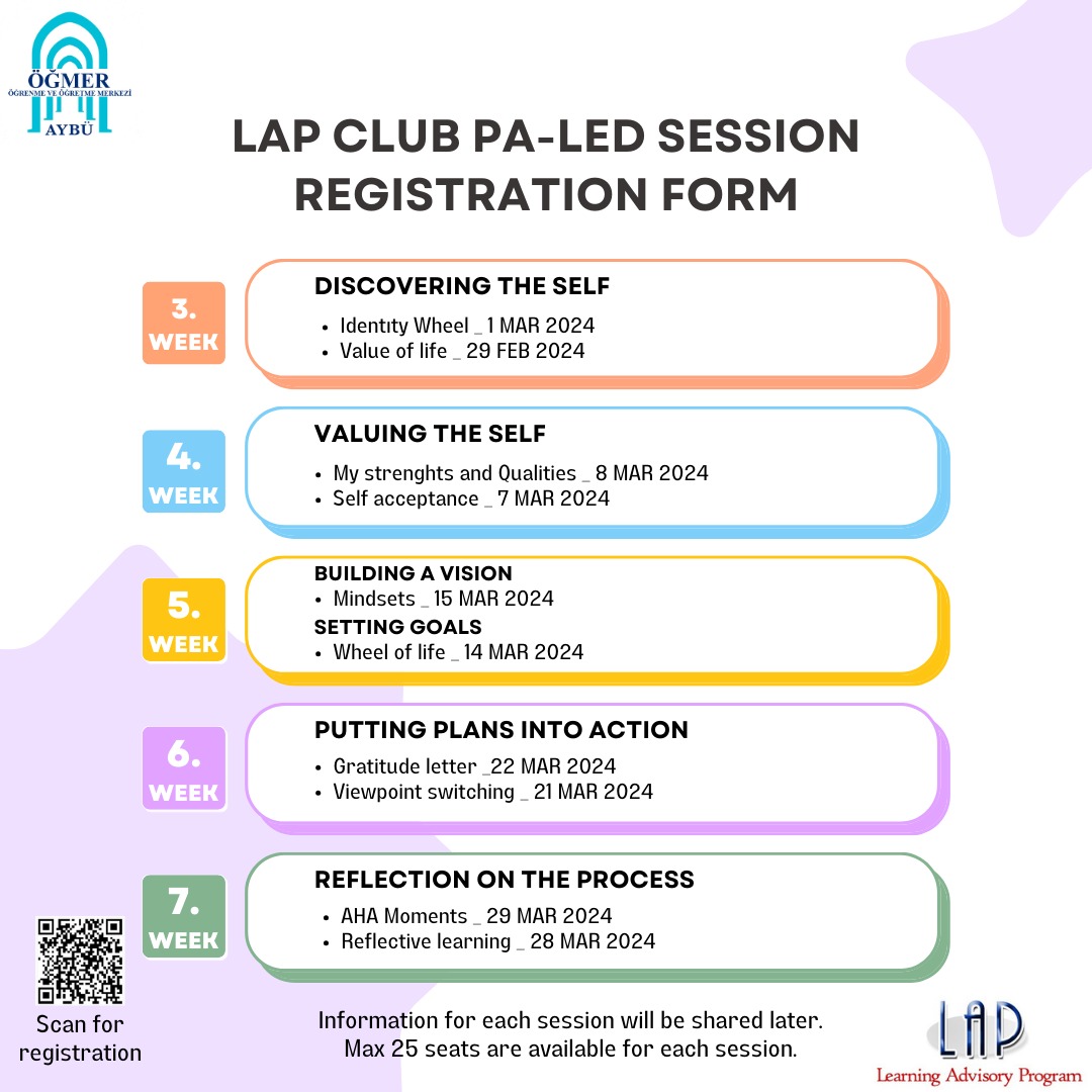 LAP Club Pa-Led Session Registration Form
