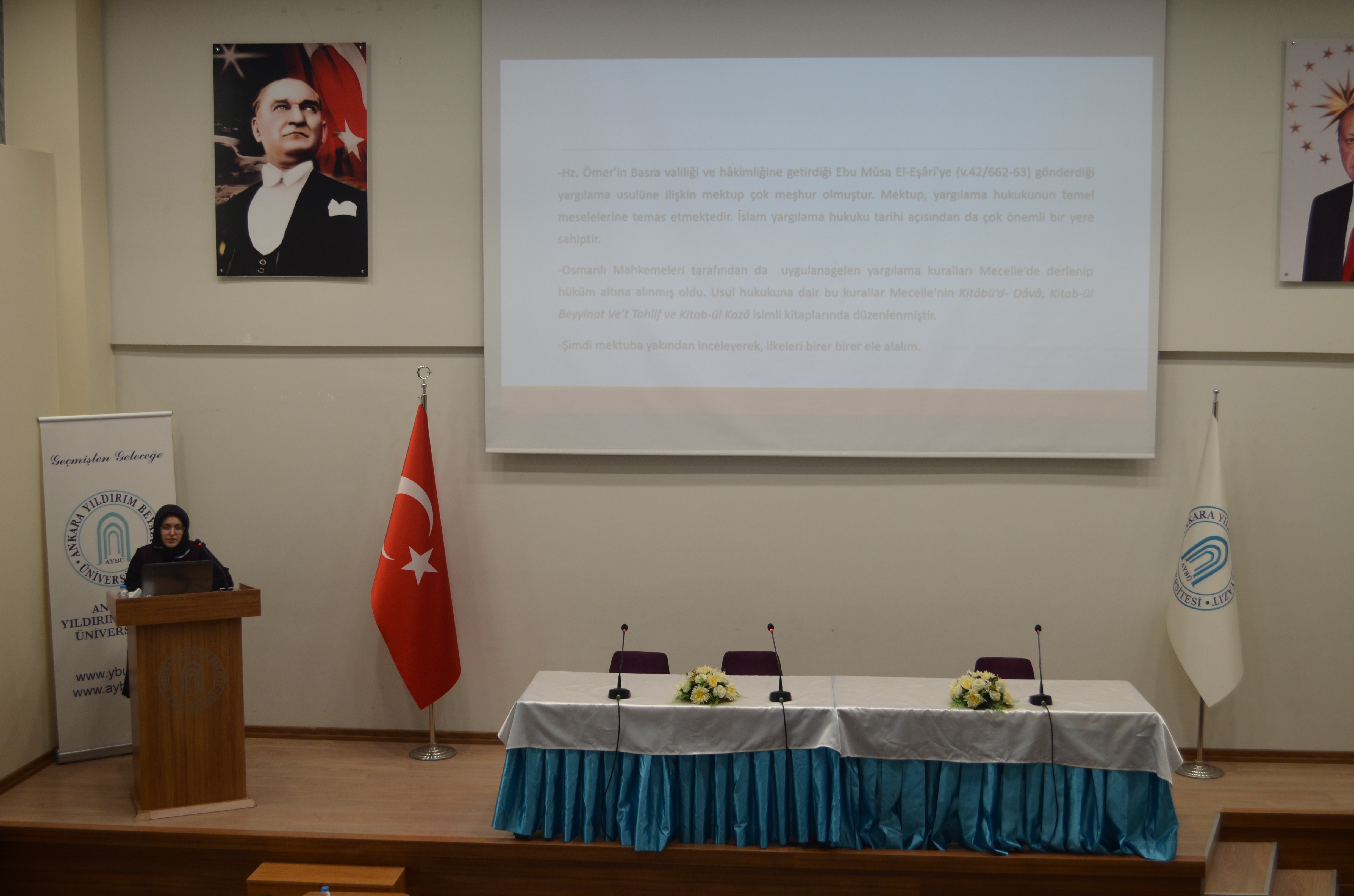 208. Wednesday Seminar- a presentation was held titled Basic Principles of Judgment in Islamic Law (27.10.2021)
