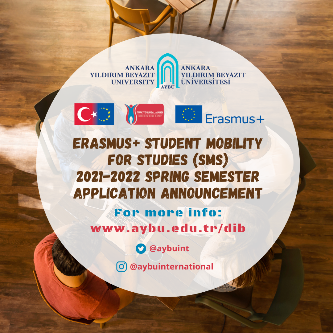 Erasmus+ Öğrenim Hareketliliği 2021-2022 Bahar Dönemi Başvuruları Başladı!