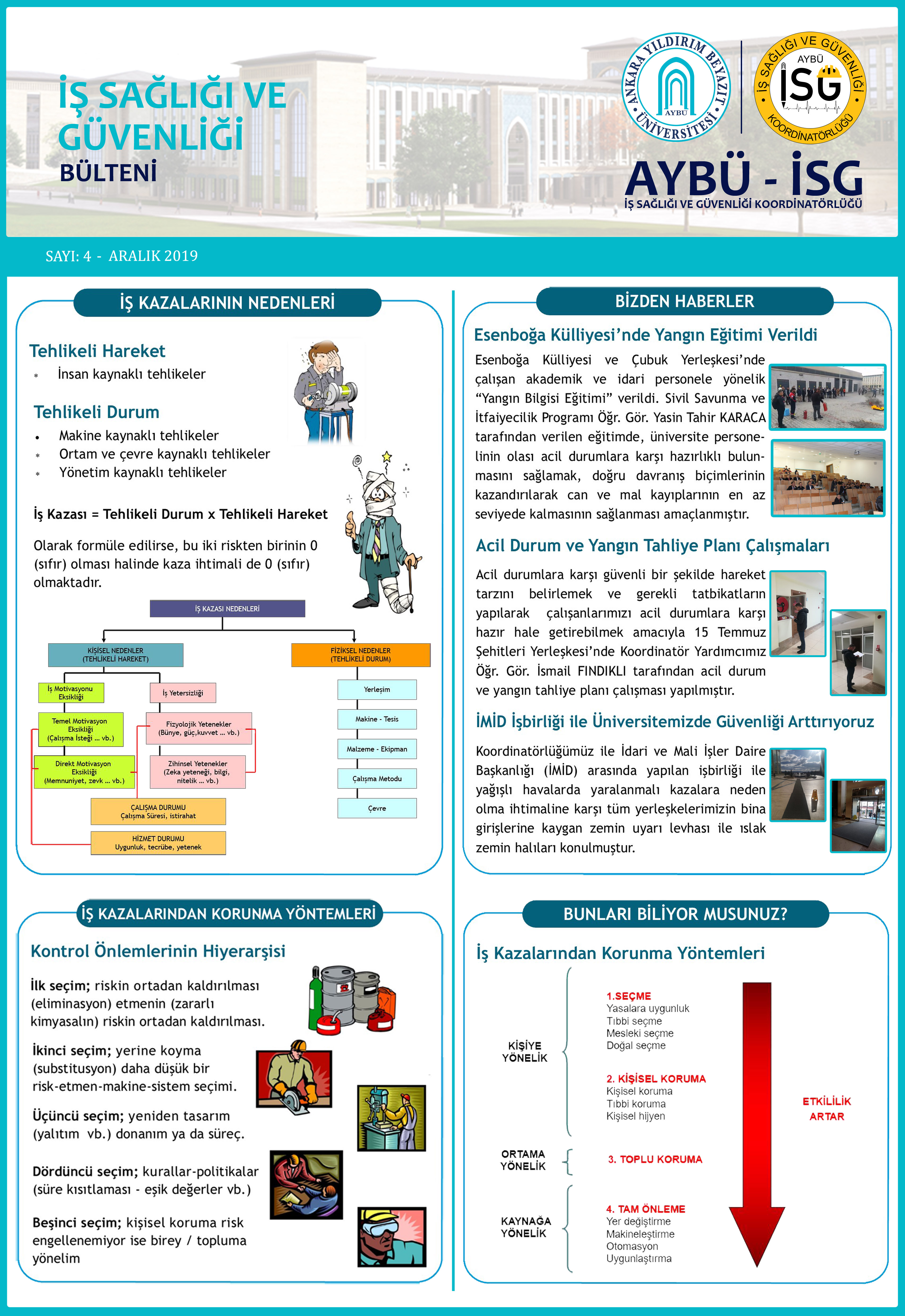 AYBÜ - İSG BÜLTENİ 4. Sayısı Çıktı