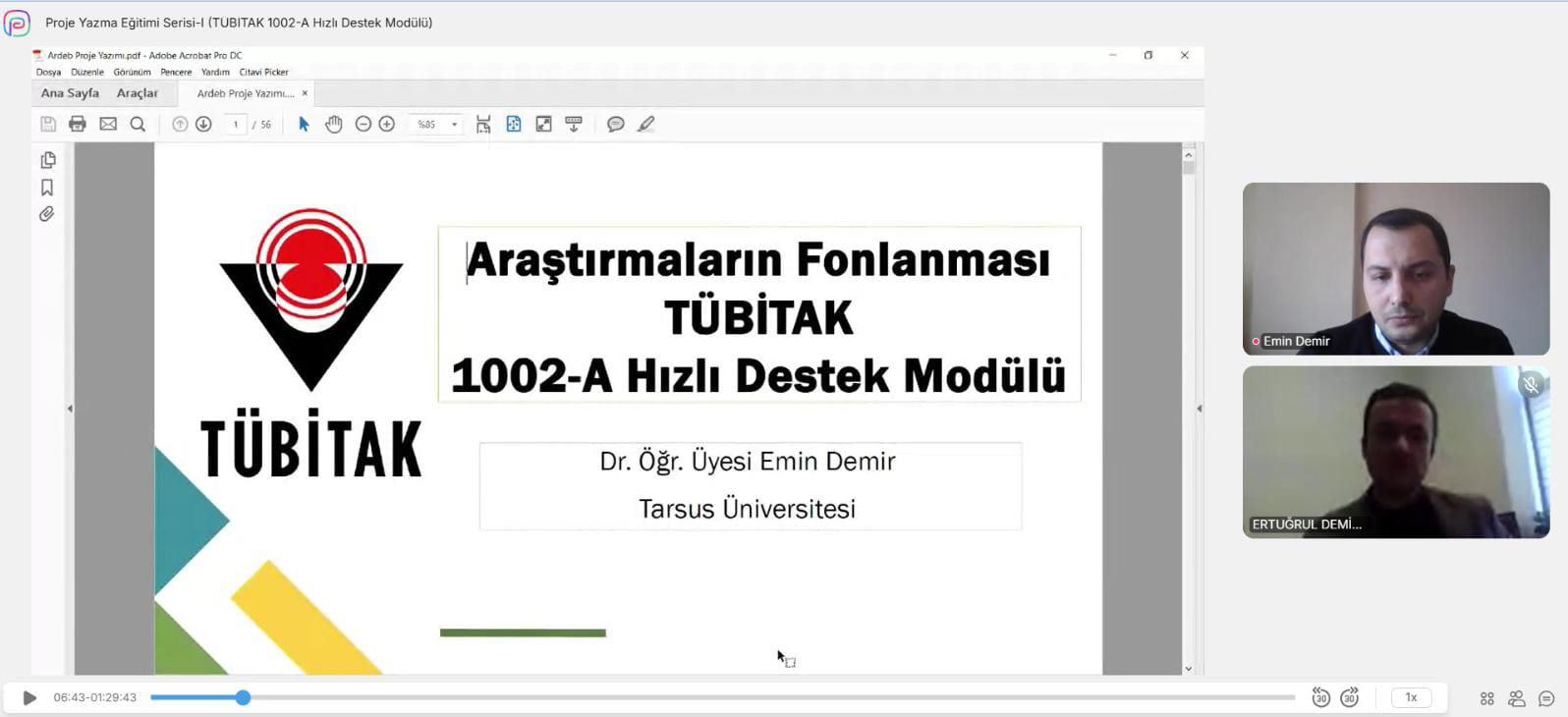 Fakültemiz bünyesinde Proje Yazma Eğitimlerinin ilki gerçekleştirildi.