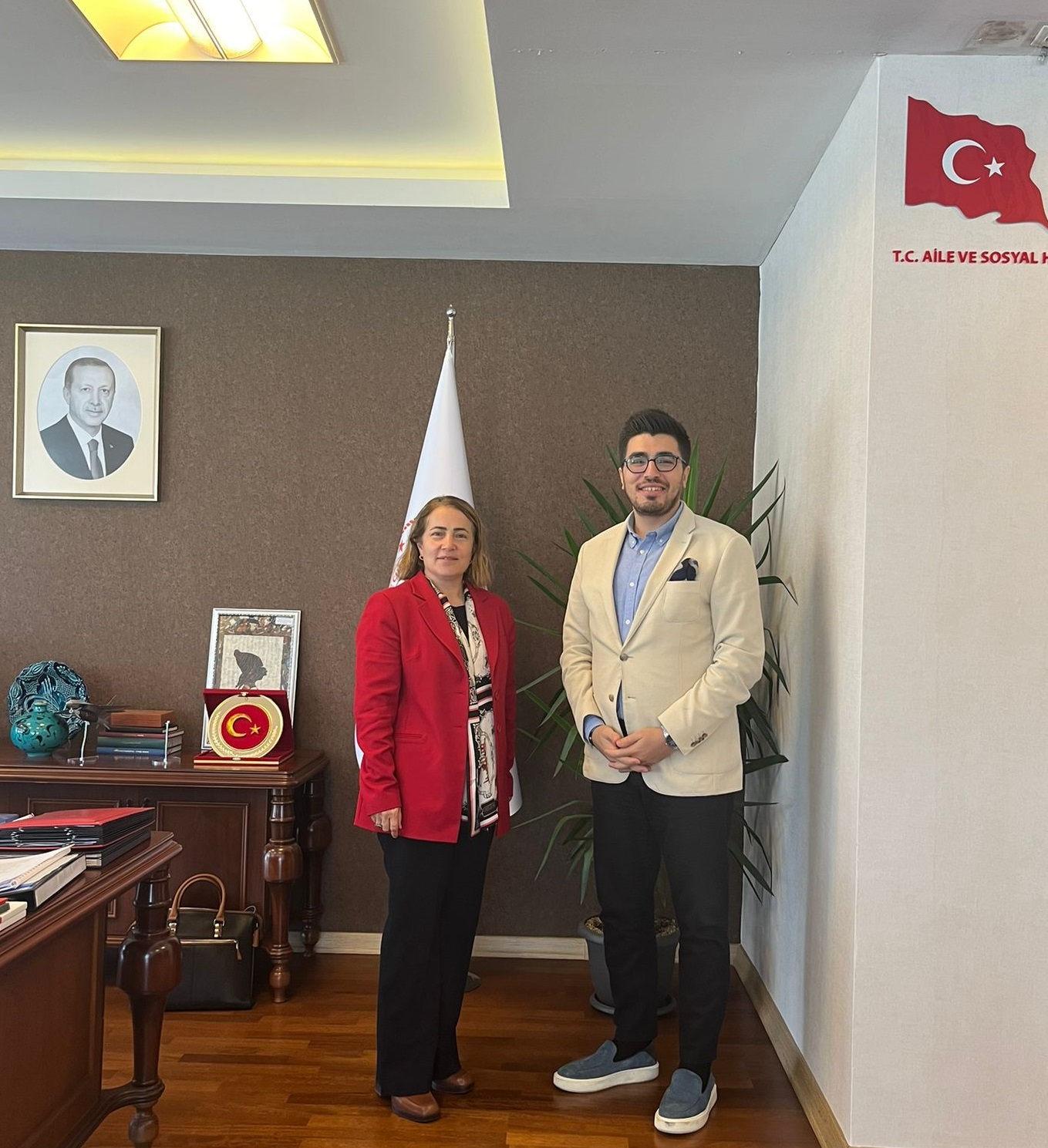 Aile ve Sosyal Hizmetler Bakanlığına Ziyaret