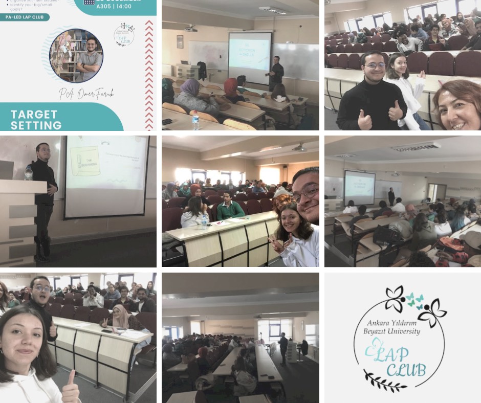 Akran Öğrenme Danışmanı Ömer Faruk Acar Tarafından “4 Beceride Hedef Belirleme” Konulu LAP Kulüp Oturumu Gerçekleştirildi. 