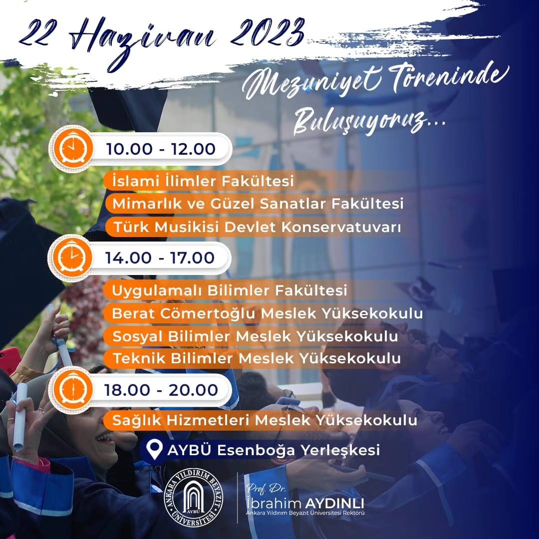 Mezuniyet Töreninde Buluşuyoruz