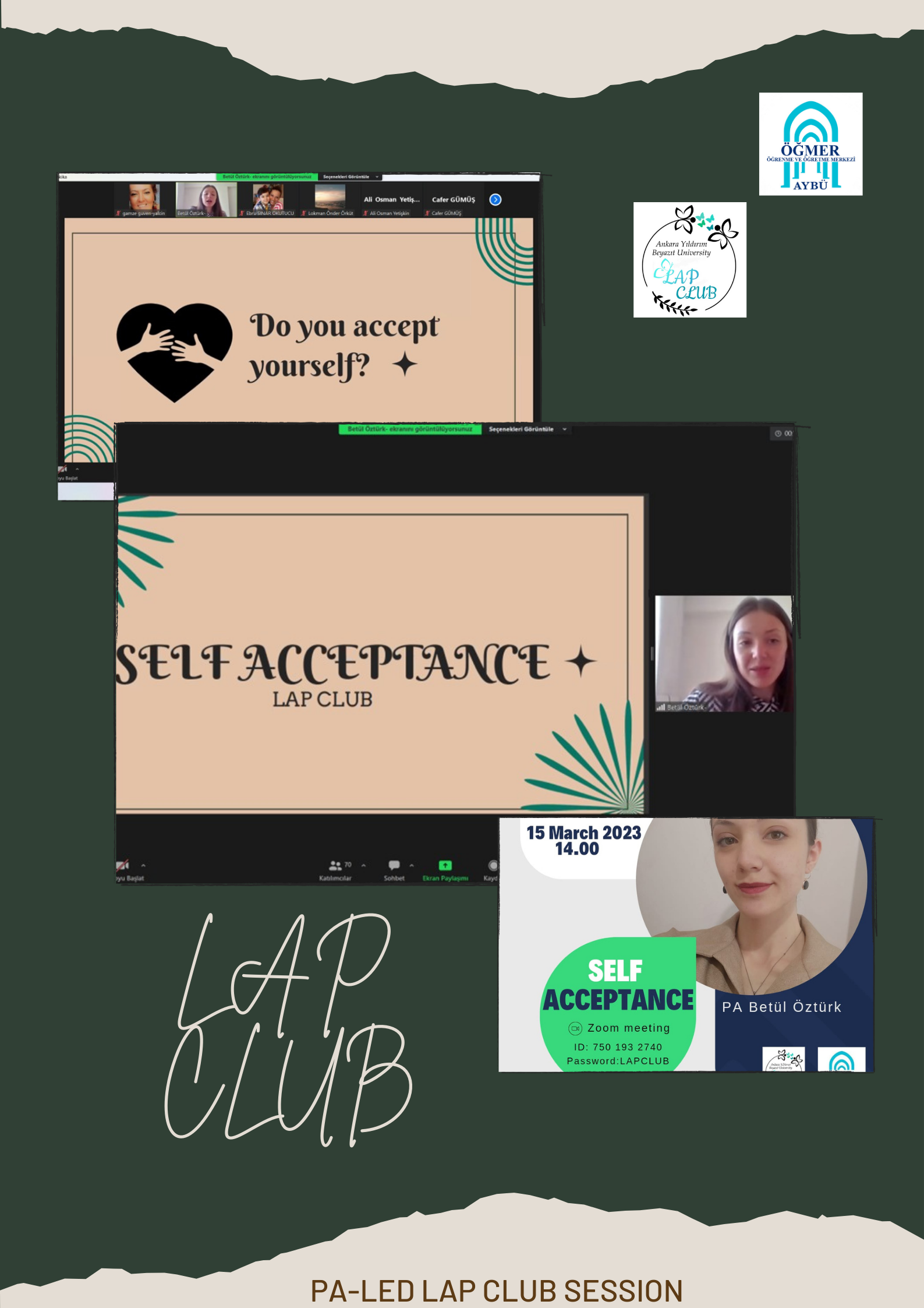 Akran Öğrenme Danışmanı Betül Öztürk Tarafından "Kendini Kabul Etme” Konulu LAP Kulüp Oturumu Gerçekleştirildi.