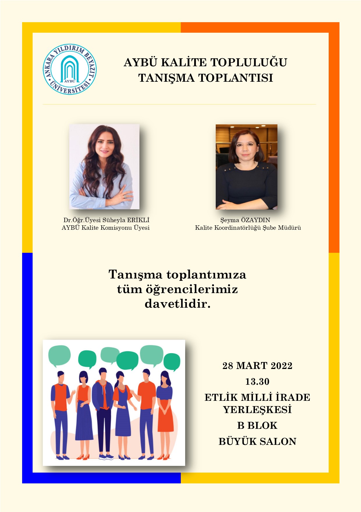 AYBÜ KALİTE TOPLULUĞU TANIŞMA TOPLANTISI