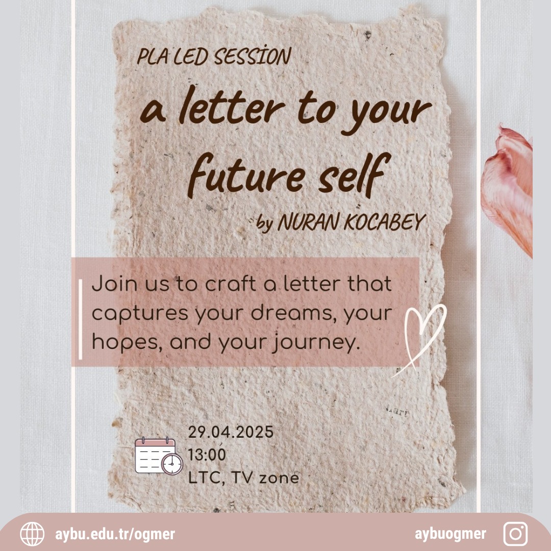 PLA LED Session: A Letter to Your Future Self