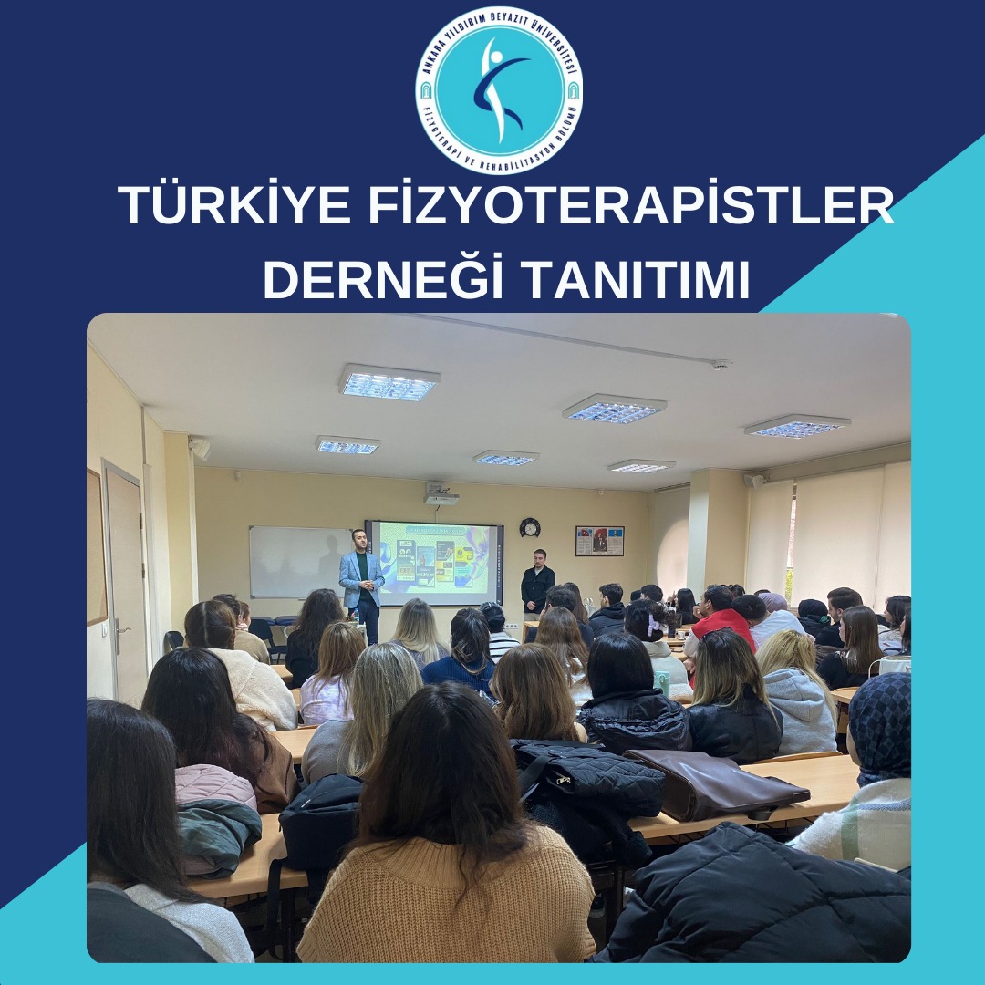 Bölümümüz Öğretim Üyelerinden Doç. Dr. Ertuğrul DEMİRDEL, Yüksek İhtisas Üniversitesi FTR Bölümünün daveti üzerine Türkiye Fizyoterapistler Derneği tanıtımı ve faaliyetleri ile Fahri Üyelik hakkında bilgilendirmelerde bulunmuştur.