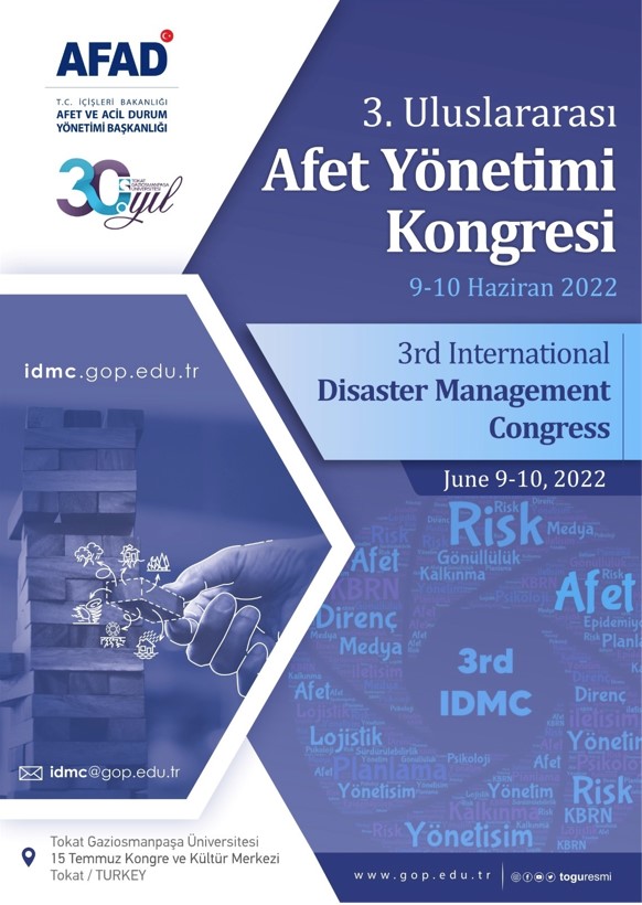 3. ULUSLARARASI AFET YÖNETİMİ KONGRESİ