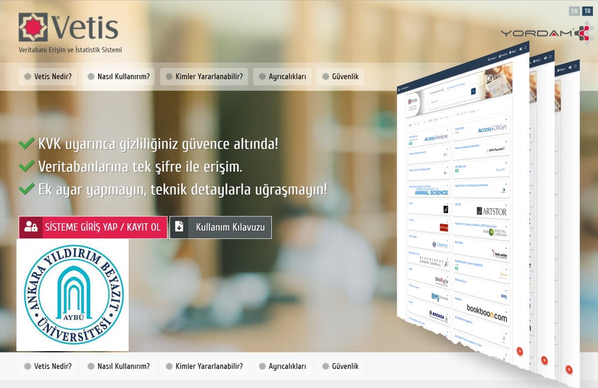 VETİS ile kampüs dışı/uzaktan erişim artık çok kolay!