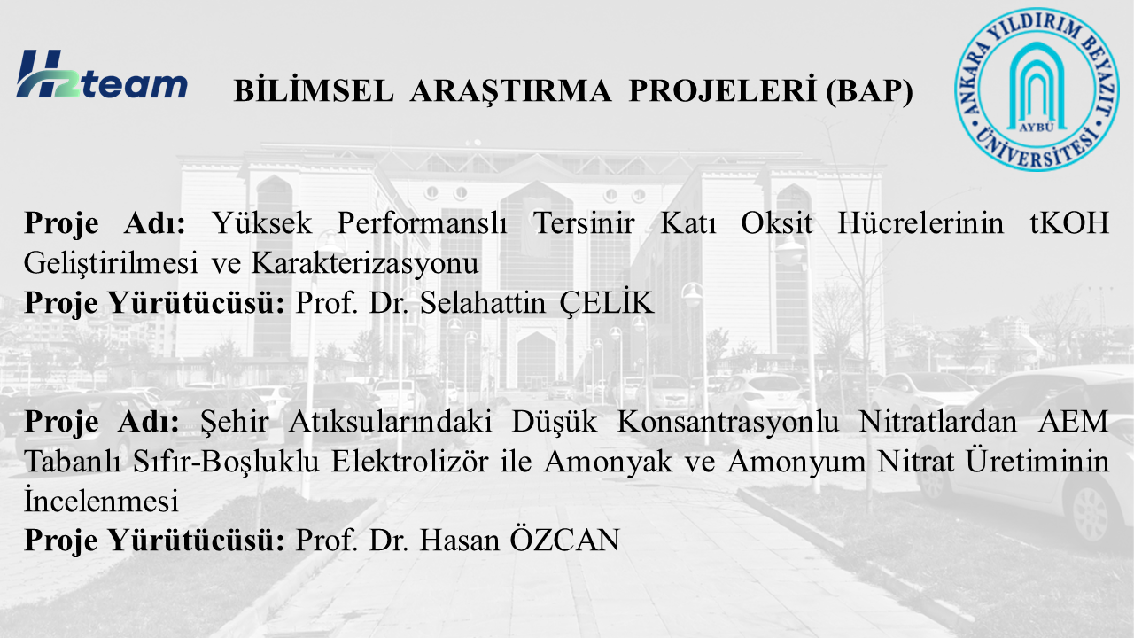 H2TEAM’de Yürütülecek İki Proje BAP Desteği Kazandı