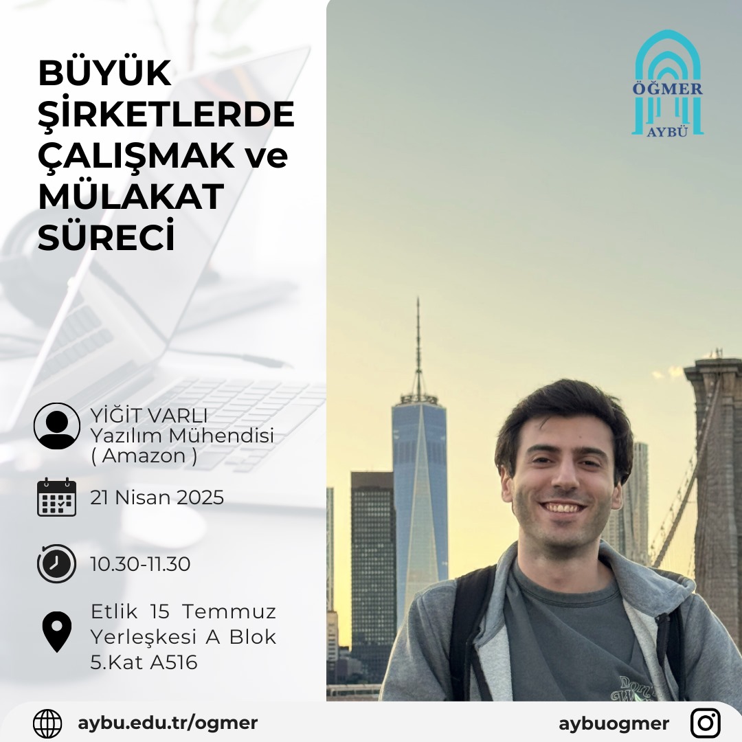 Büyük Şirketlerde Çalışmak ve Mülakat Süreci Söyleşisi	