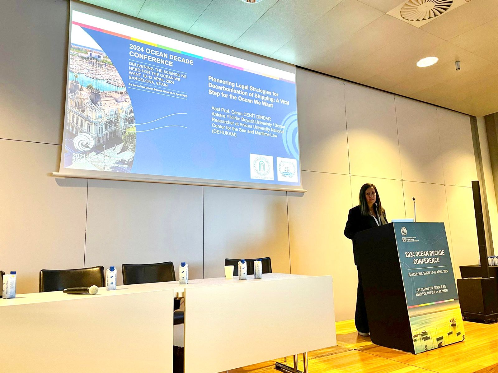 İspanyada 10-12 2024 Nisan Tarihinde Gerçekleşen 2024 Birleşmiş Milletler Okyanus Bilimleri On Yılı Konferansında Fakültemiz Dr.Ögr Üyesi Ceren CERİT DİNDAR Teblig Sunmuştur