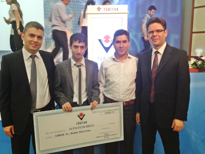 1. sınıf öğrencimize TÜBİTAK Lisans Yazılım Projesi 3. lük Ödülü