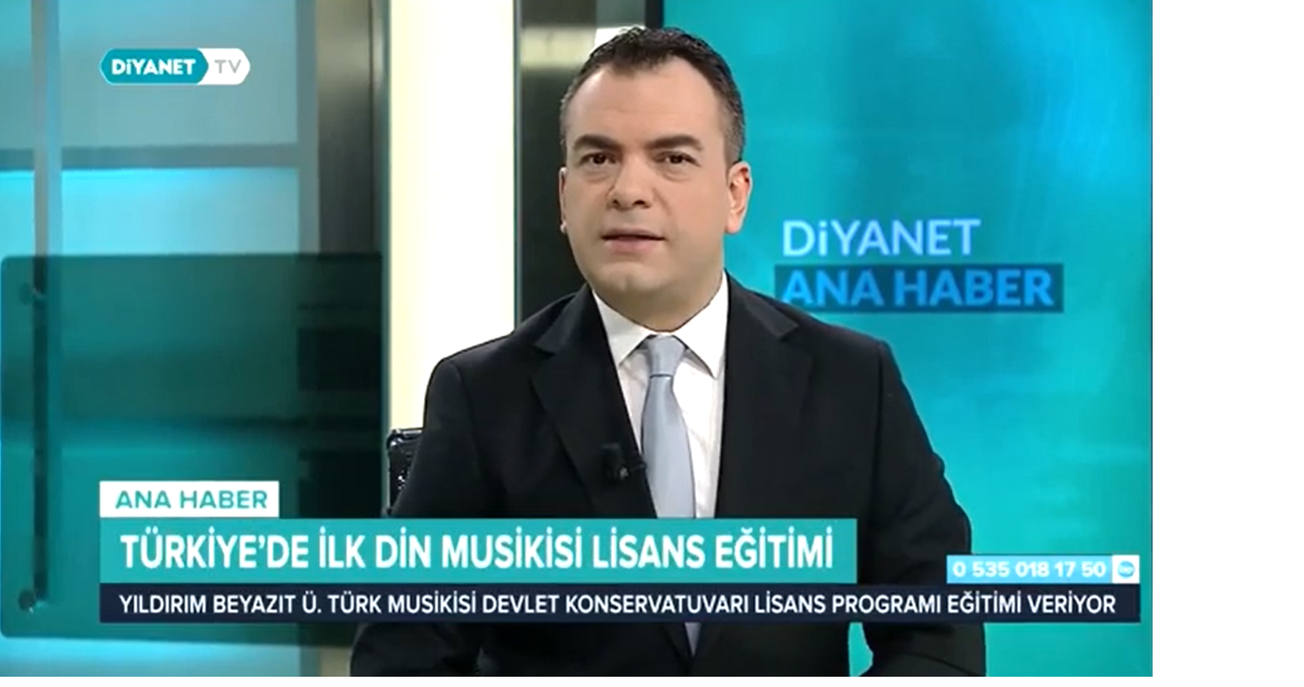 KONSERVATUVARIMIZ DİYANET TV ANA HABER BÜLTENİNDE