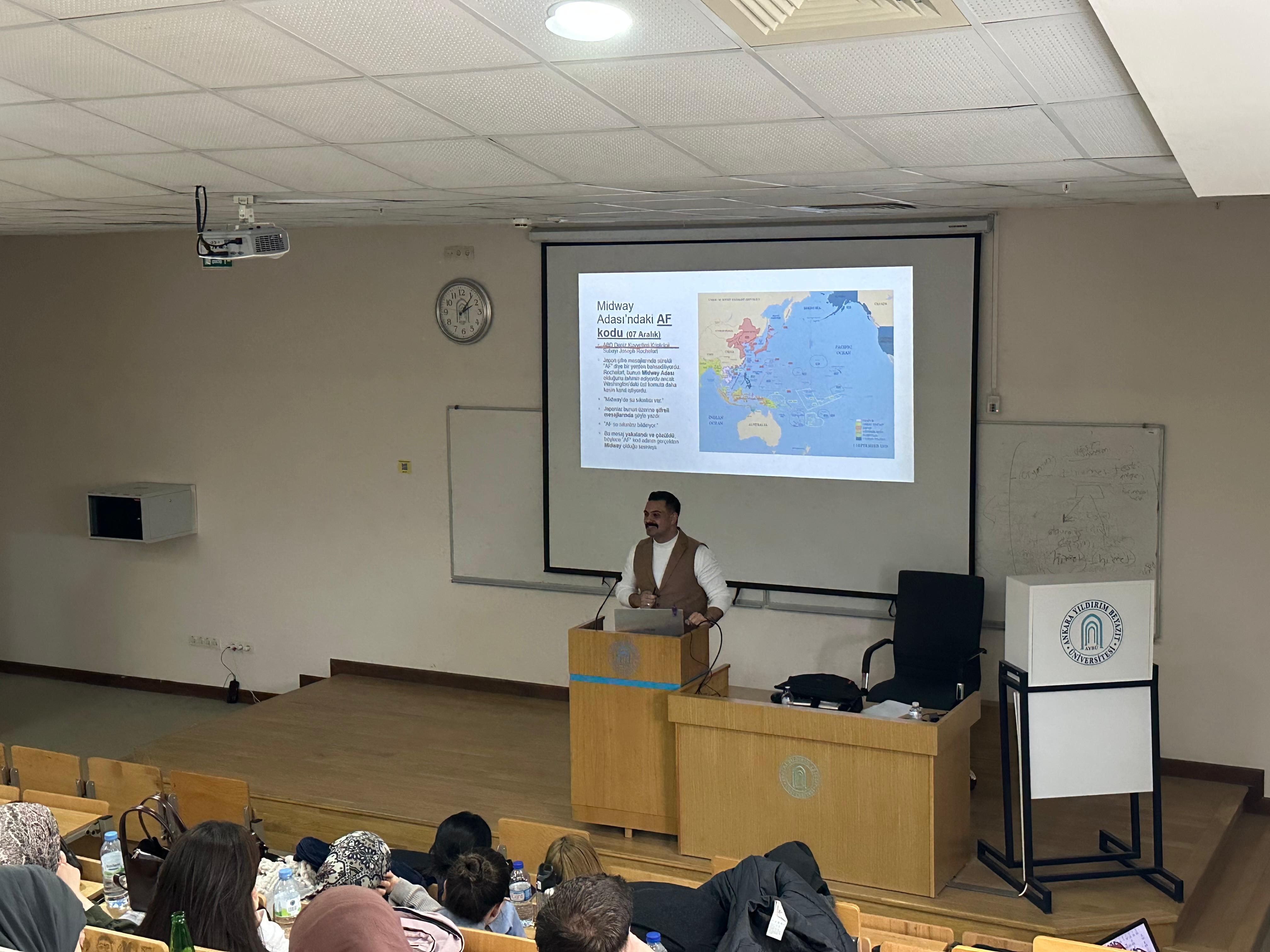 Yüksek Lisans Öğrencimiz Ahmed Baki Şafak'tan Bilgi Güvenliği Sunumu