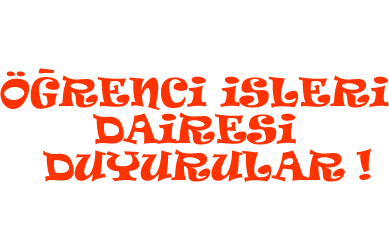 2014-2015 Bahar Dönemi Öğrenim Ücretleri İçin Önemli Duyuru!
