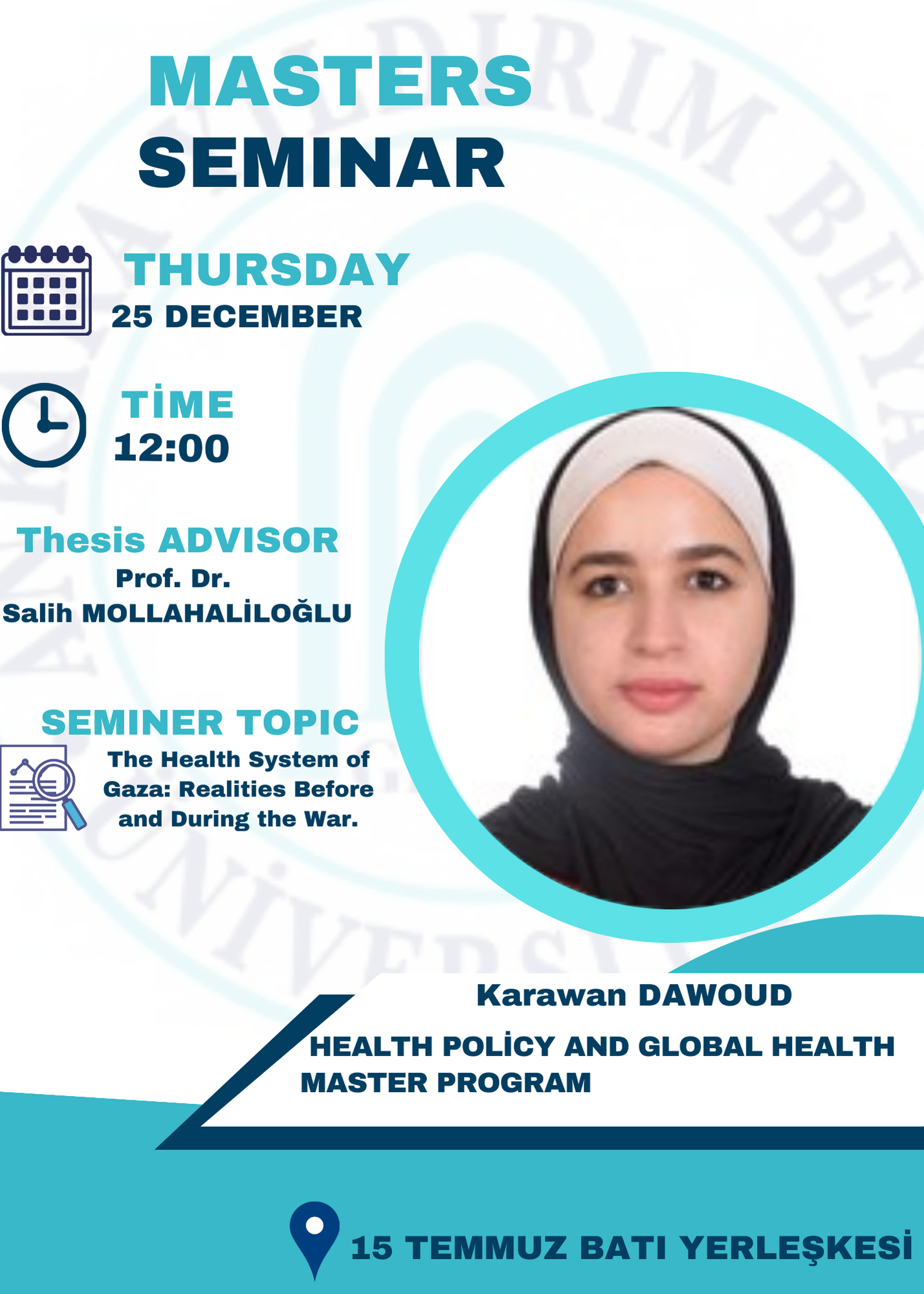  YÜKSEK LİSANS SEMİNER