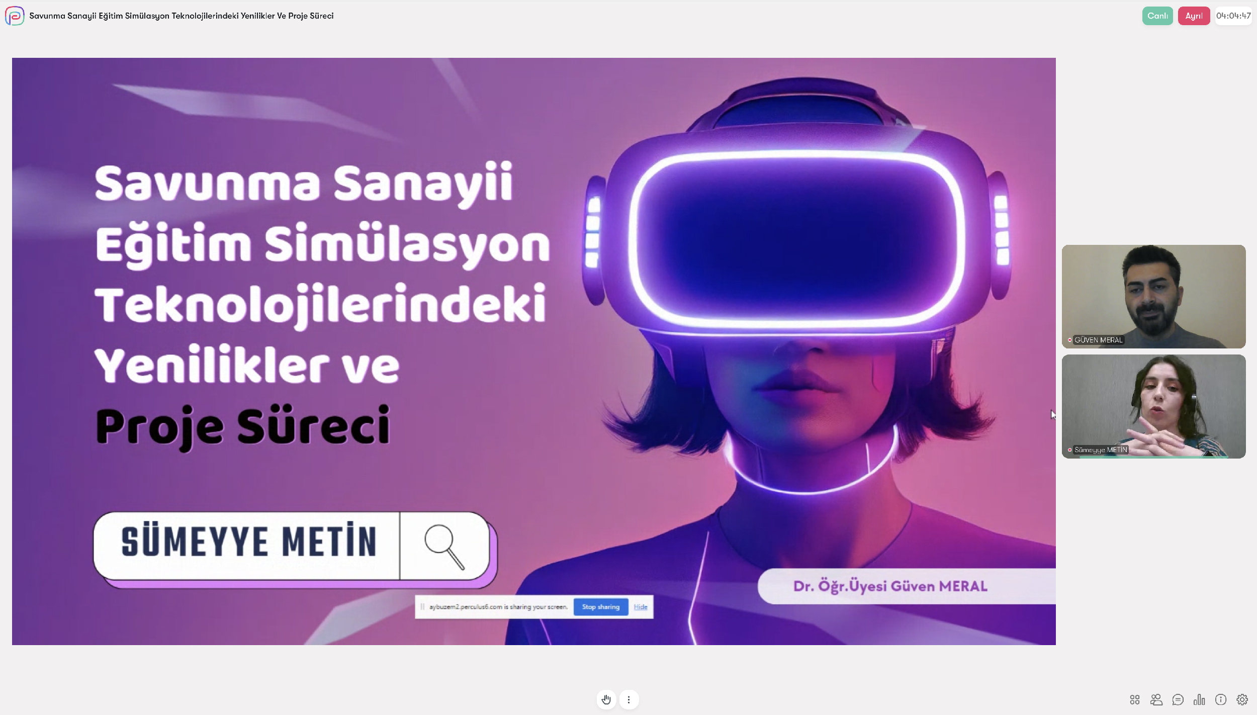 Sümeyye METİN ile "Savunma Sanayii Eğitim Simülasyon Teknolojilerindeki Yenilikler ve Proje Süreci" konulu söyleşi gerçekleştirilmiştir 