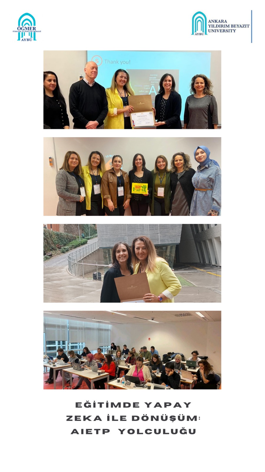 AYBÜ Öğretim Görevlisi Gamze Güven Yalçın, seçildiği Yapay Zeka ile Dil Eğitimi Projesi'nin (AIETP) eğitim aşamasını başarıyla tamamladı.