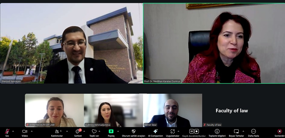 Ankara Yıldırım Beyazıt Üniversitesi Hukuk Fakültesi ile Tashkent International University Bağlarını Güçlendiriyor!