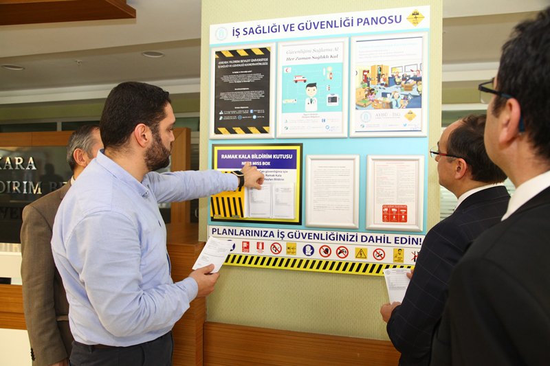 Rektör ve Rektör Yardımcımız İSG Panosu Hakkında Bilgi Aldı
